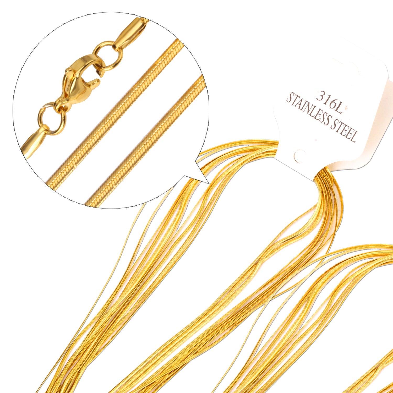 ASON 10pcs / Accessory ChainStainless Steel asonjewelry